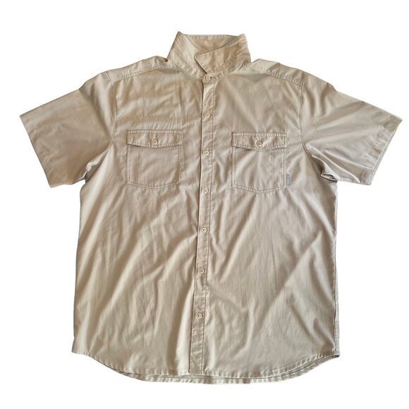 Columbia Omni-Wick Shirt Beige XXL/T2G Advanced Evaporation Outdoor Fishing - Picture 1 of 3